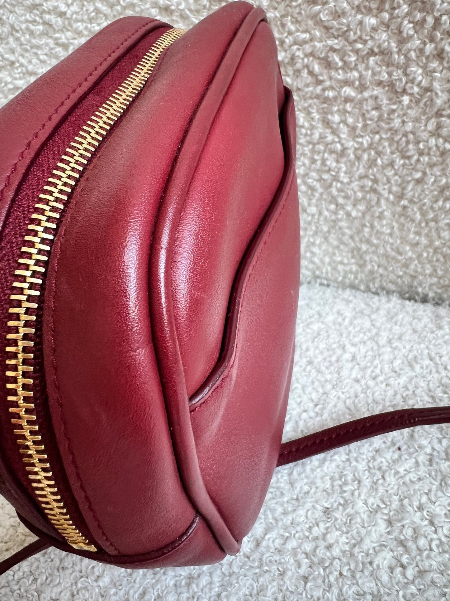 Yves Saint Laurent (YSL) Burgundy Blogger Camera Bag