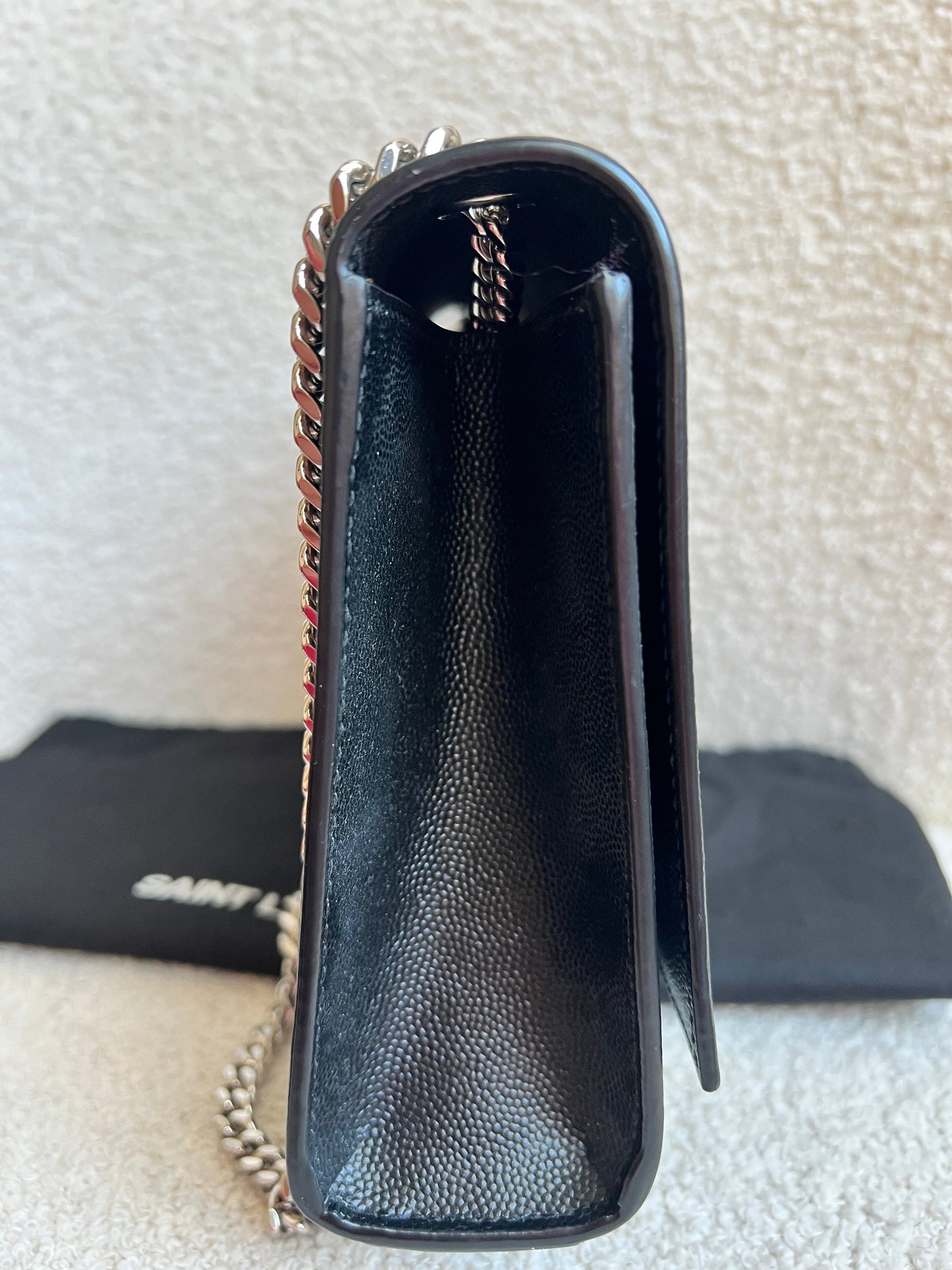 Yves Saint Laurent (YSL) Black Medium Kate with Silver Hardware (RRP £1730)