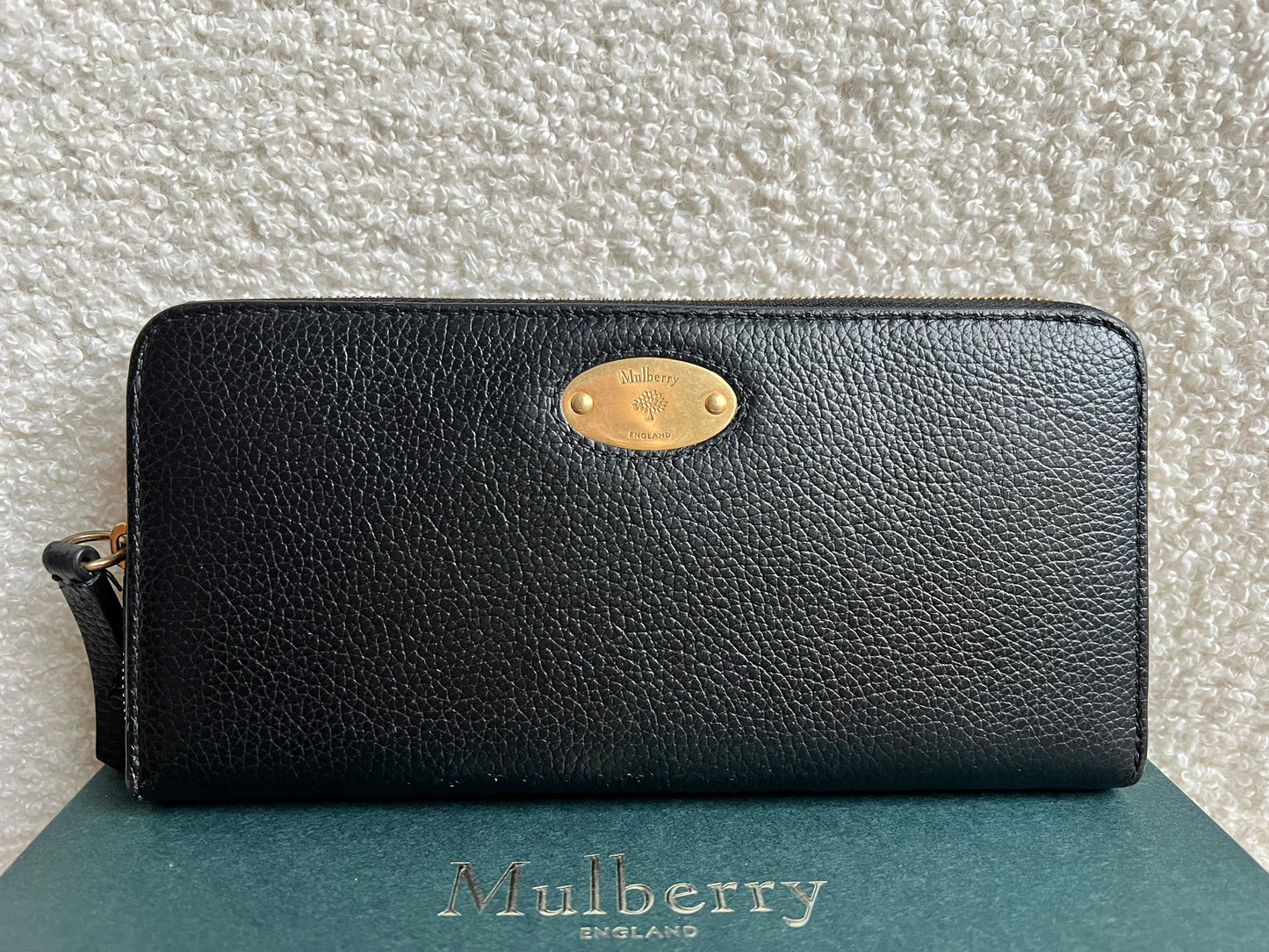 Mulberry Black Plaque Continental Wallet (RRP £375)