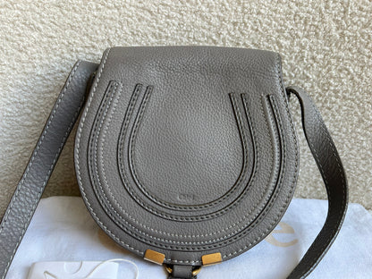Chloe Small Cashmere Grey Marcie Saddle Bag (RRP £1050)