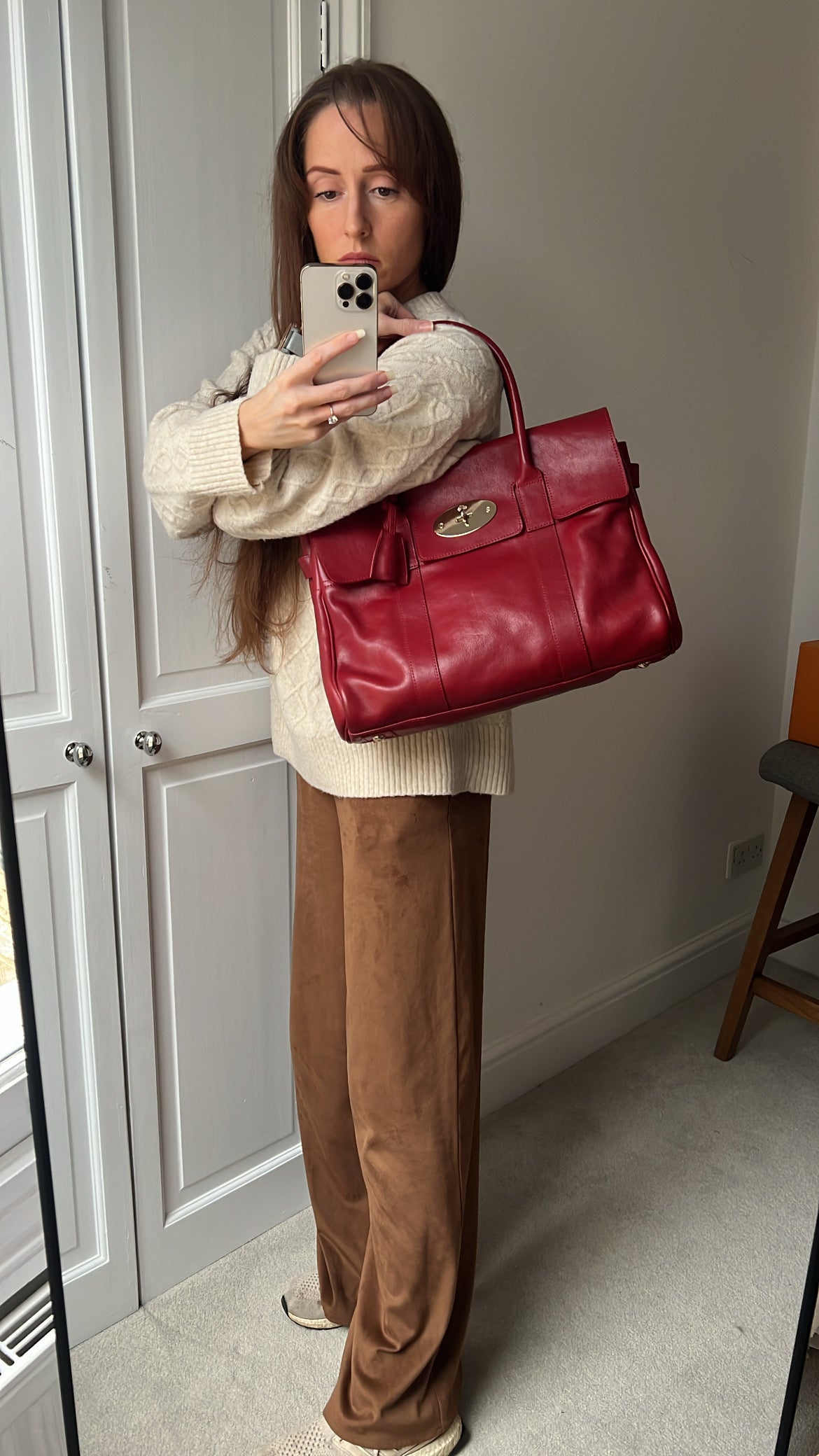 Mulberry Red Bayswater (RRP £1095)