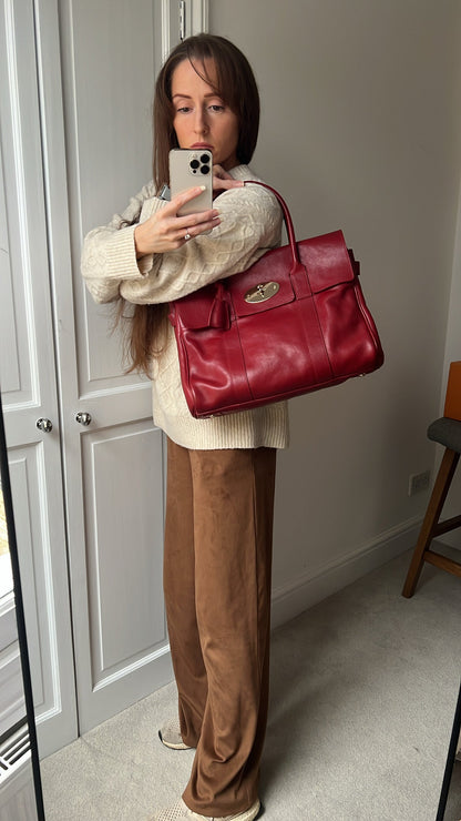 Mulberry Red Bayswater (RRP £1095)
