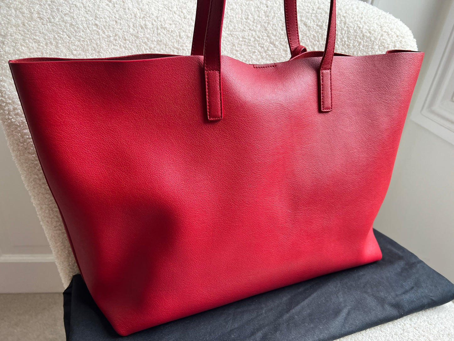 Yves Saint Laurent (YSL) Red E/W Shopping Tote (RRP £1115)