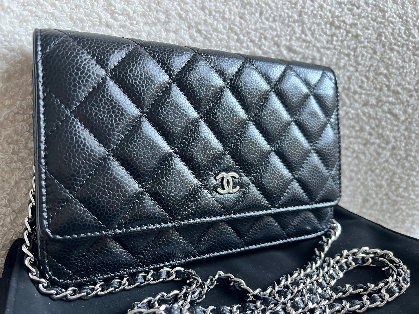 Chanel Black Caviar Wallet on Chain (RRP £2,930)