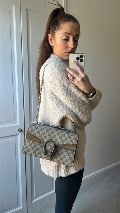 Gucci Dionysus GG Supreme Small Shoulder Bag (RRP £2,280)