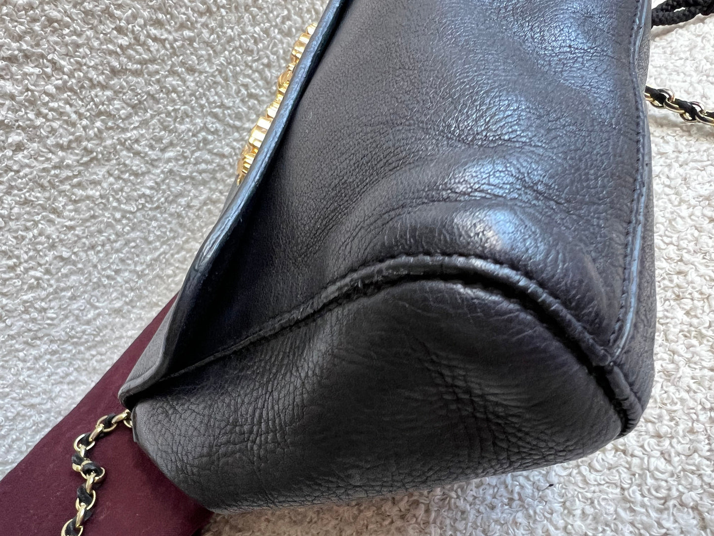 Mulberry Small Black Margaret Shoulder Bag with Small Purse