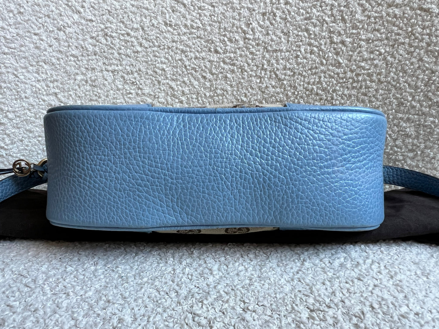 Gucci Bree GG Canvas Light Blue Small Messenger Bag
