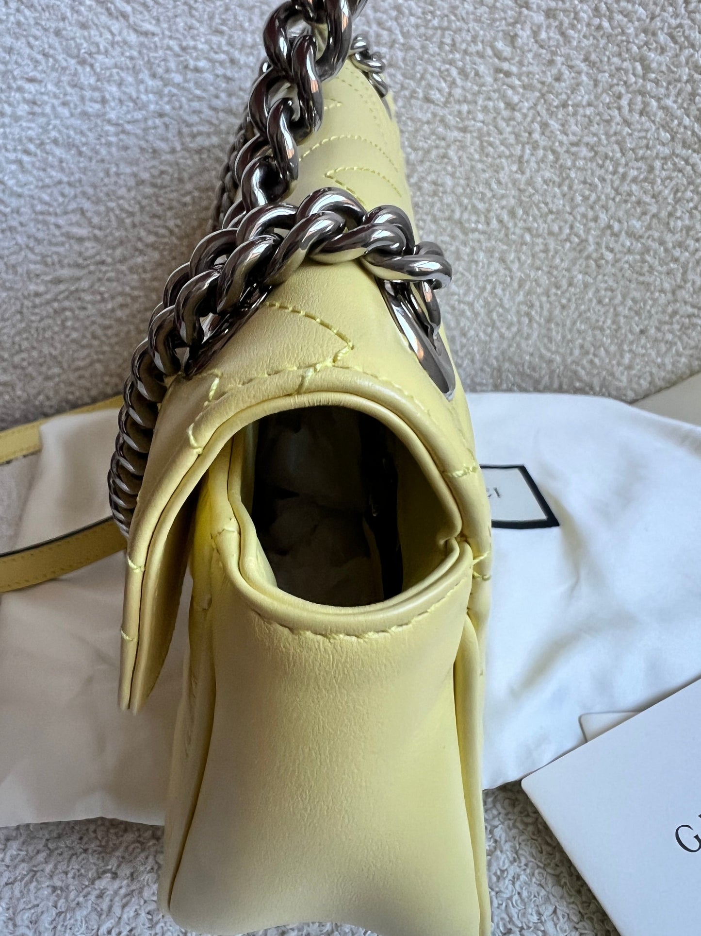 Gucci GG Yellow Marmont Small Shoulder Bag (RRP £2070)