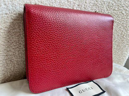 Gucci Interlocking GG Red Small Shoulder Bag