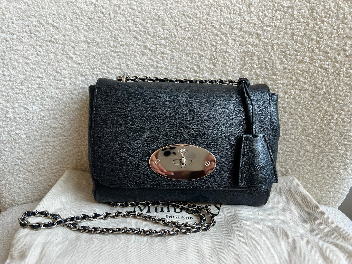 Mulberry Black Regular Lily with Silver Hardware (RRP £995)