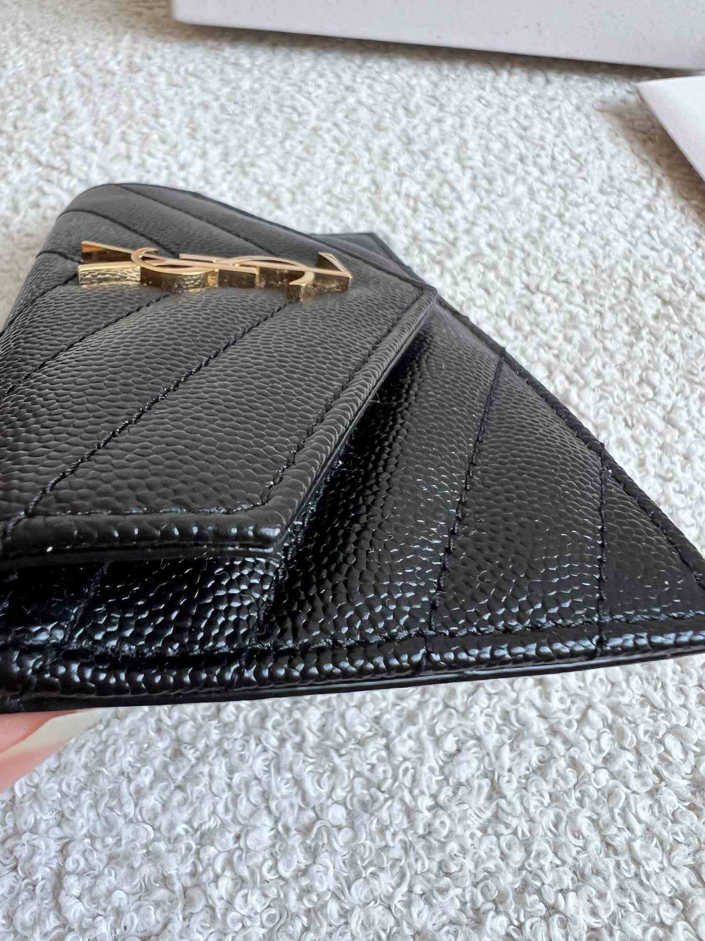 Yves Saint Laurent (YSL) Cassandre Matelasse Fragments Flap Card Case (RRP £355)