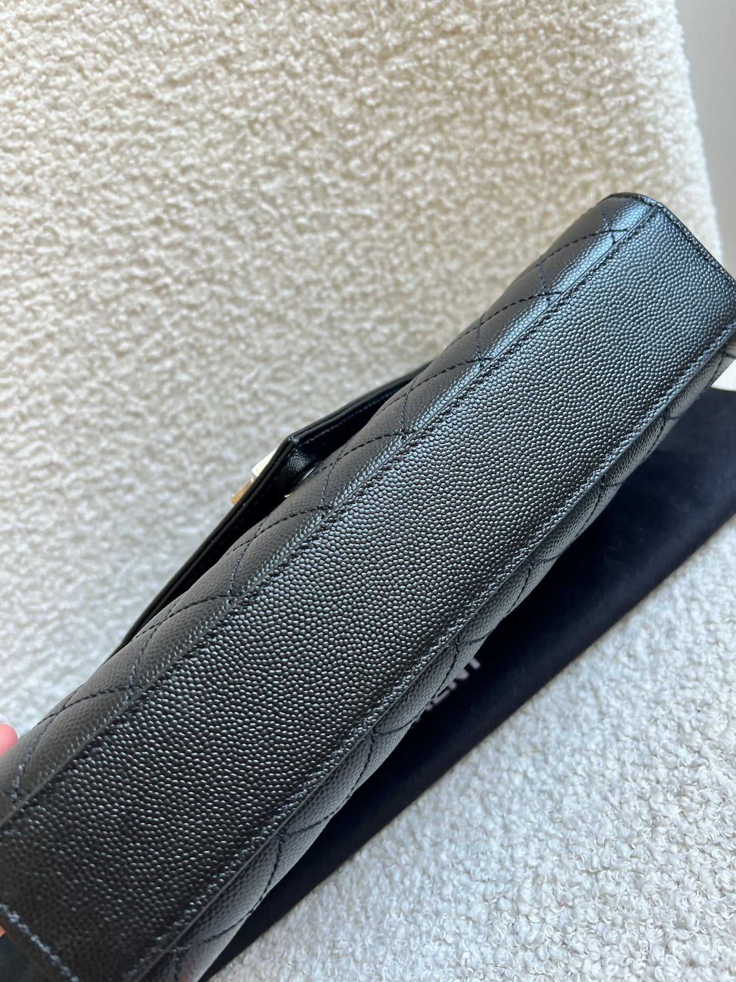 Yves Saint Laurent (YSL) Black Medium Envelope Bag (RRP £2,235)