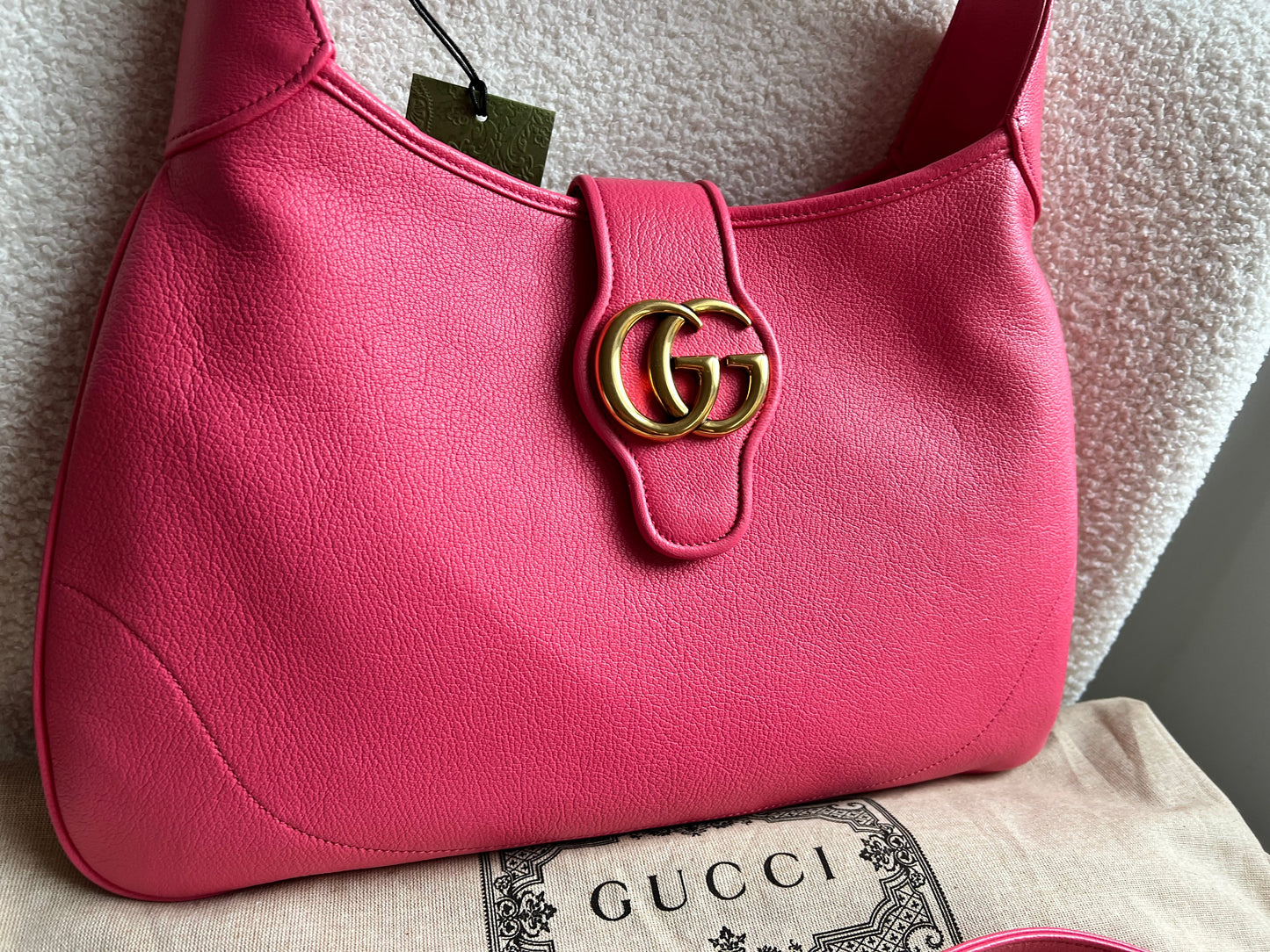 Gucci Pink Large Aphrodite Shoulder Bag (RRP £1760)