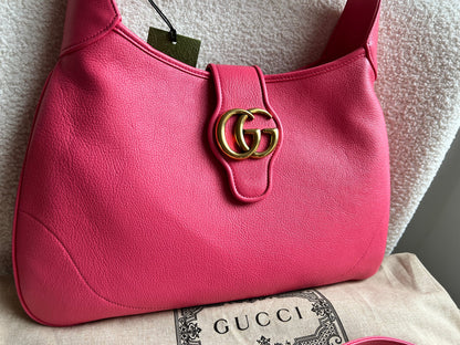 Gucci Pink Large Aphrodite Shoulder Bag (RRP £1760)