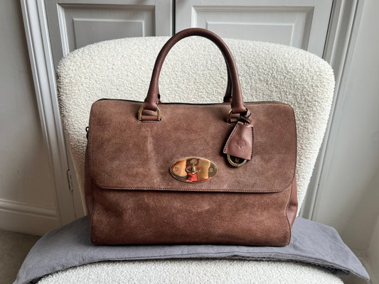 Mulberry Brown Suede Medium Del Rey (RRP £1100)