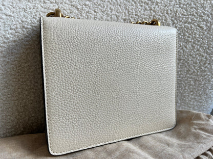 Gucci Cream GG Marmont Chain Mini Bag