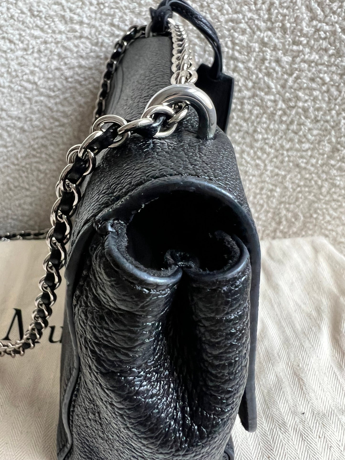 Mulberry Black Regular Lily with Silver Hardware (RRP £995)