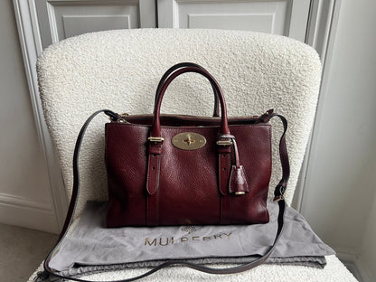 Mulberry Oxblood Small Double Zip Bayswater Tote (£1500)