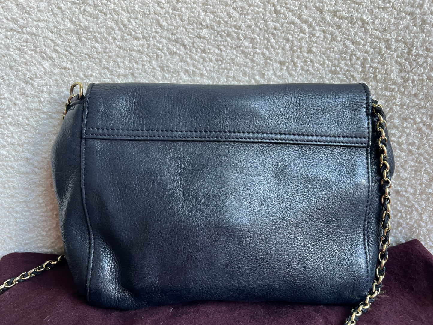 Mulberry Small Black Margaret Shoulder Bag with Small Purse