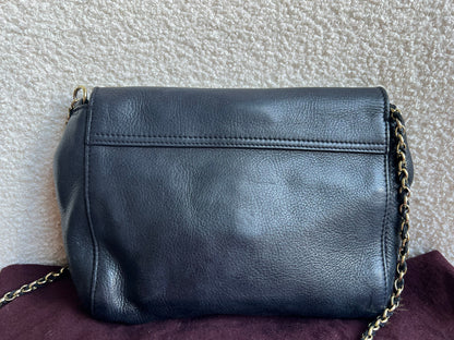 Mulberry Small Black Margaret Shoulder Bag with Small Purse