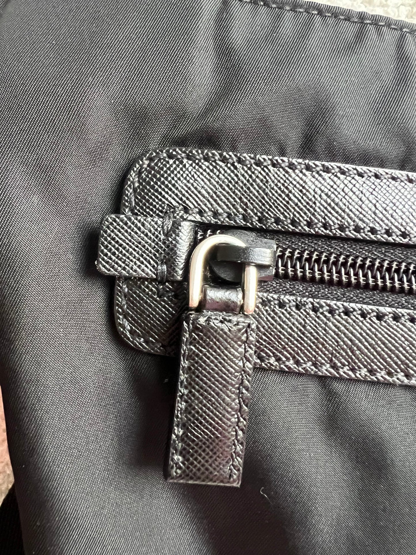 Prada Tessuto Nylon Black Messenger Bag