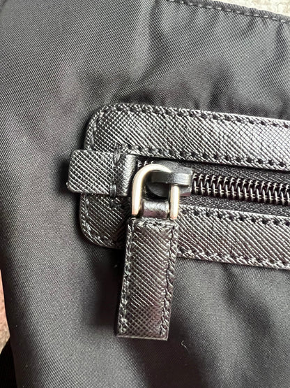 Prada Tessuto Nylon Black Messenger Bag