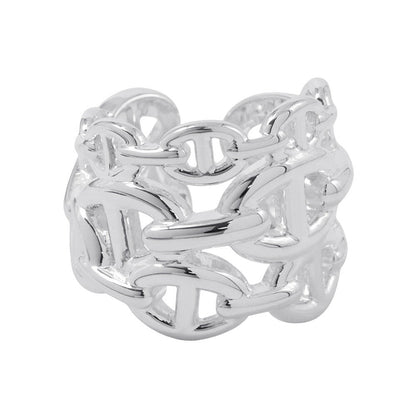 HERMES Chaine d'Ancre Anchene Ring Size GM/53アンシェネリングGM SV925