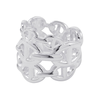 HERMES Chaine d'Ancre Anchene Ring Size GM/53アンシェネリングGM SV925