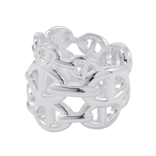 HERMES Chaine d'Ancre Anchene Ring Size GM/53アンシェネリングGM SV925