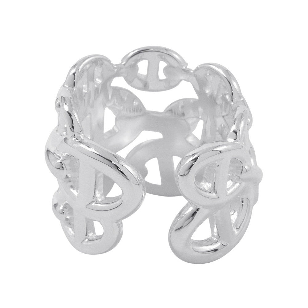 HERMES Chaine d'Ancre Anchene Ring Size GM/53アンシェネリングGM SV925