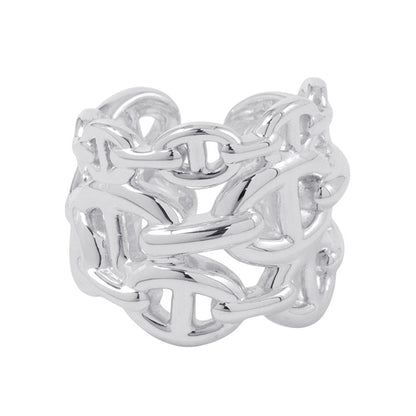 HERMES Chaine d'Ancre Anchene Ring Size GM/51 SV925