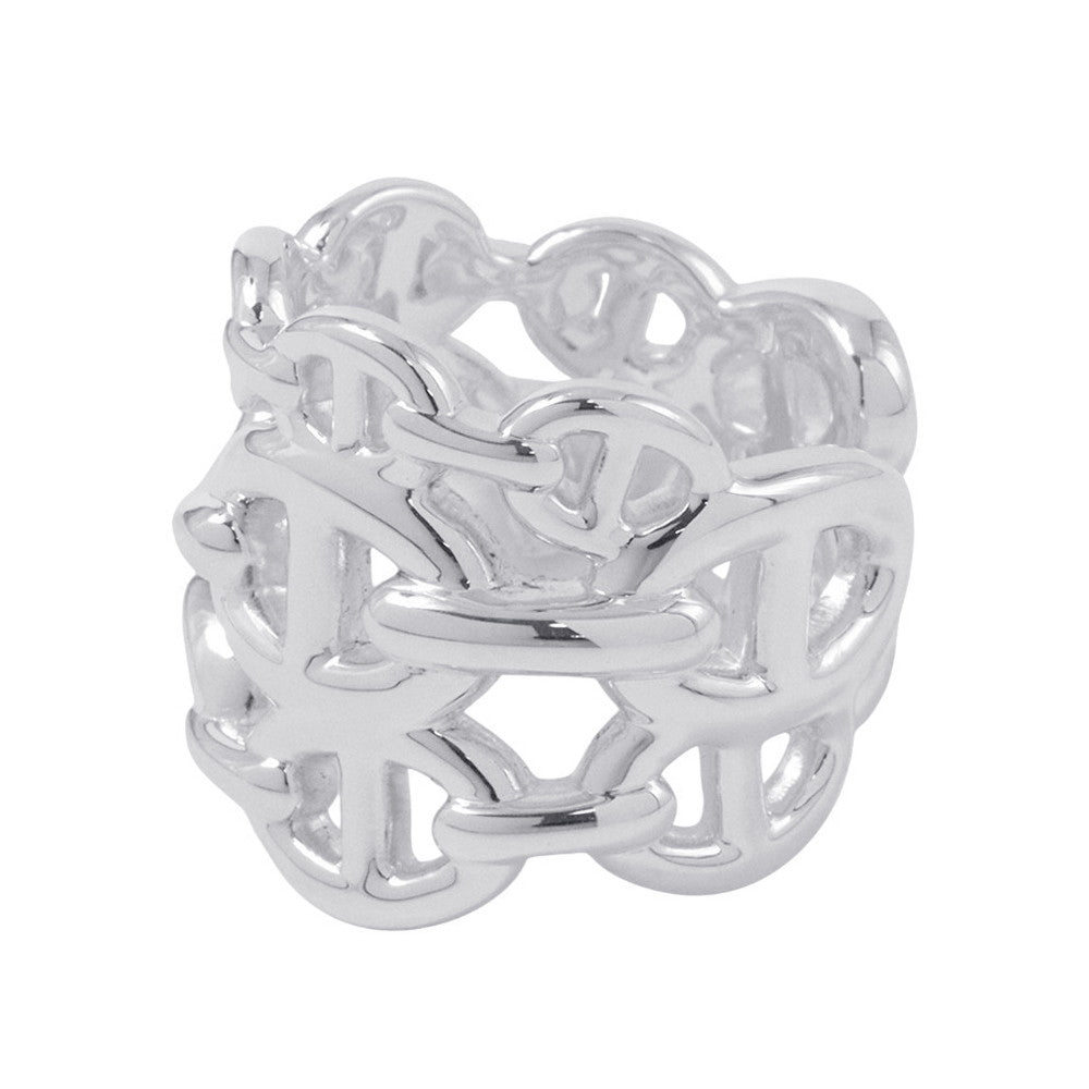 HERMES Chaine d'Ancre Anchene Ring Size GM/51 SV925