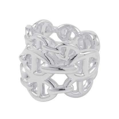 HERMES Chaine d'Ancre Anchene Ring Size GM/51 SV925