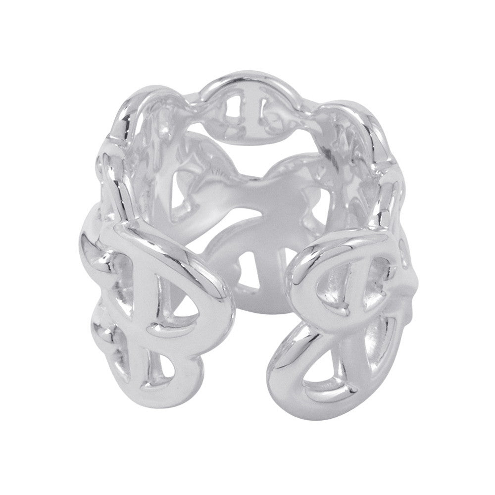 HERMES Chaine d'Ancre Anchene Ring Size GM/51 SV925