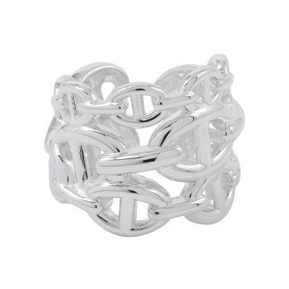 HERMES Chaine d'Ancre Anchene Ring Size GM/52 SV925