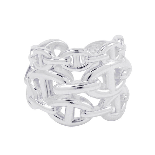HERMES Chaine d'Ancre Anchene Ring Size GM/58 SV925