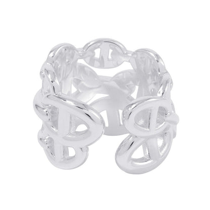 HERMES Chaine d'Ancre Anchene Ring Size GM/58 SV925