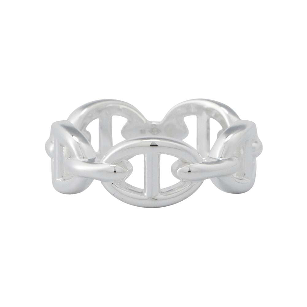 HERMES Chaine d'Ancre Anchene Ring Size PM/53 SV925