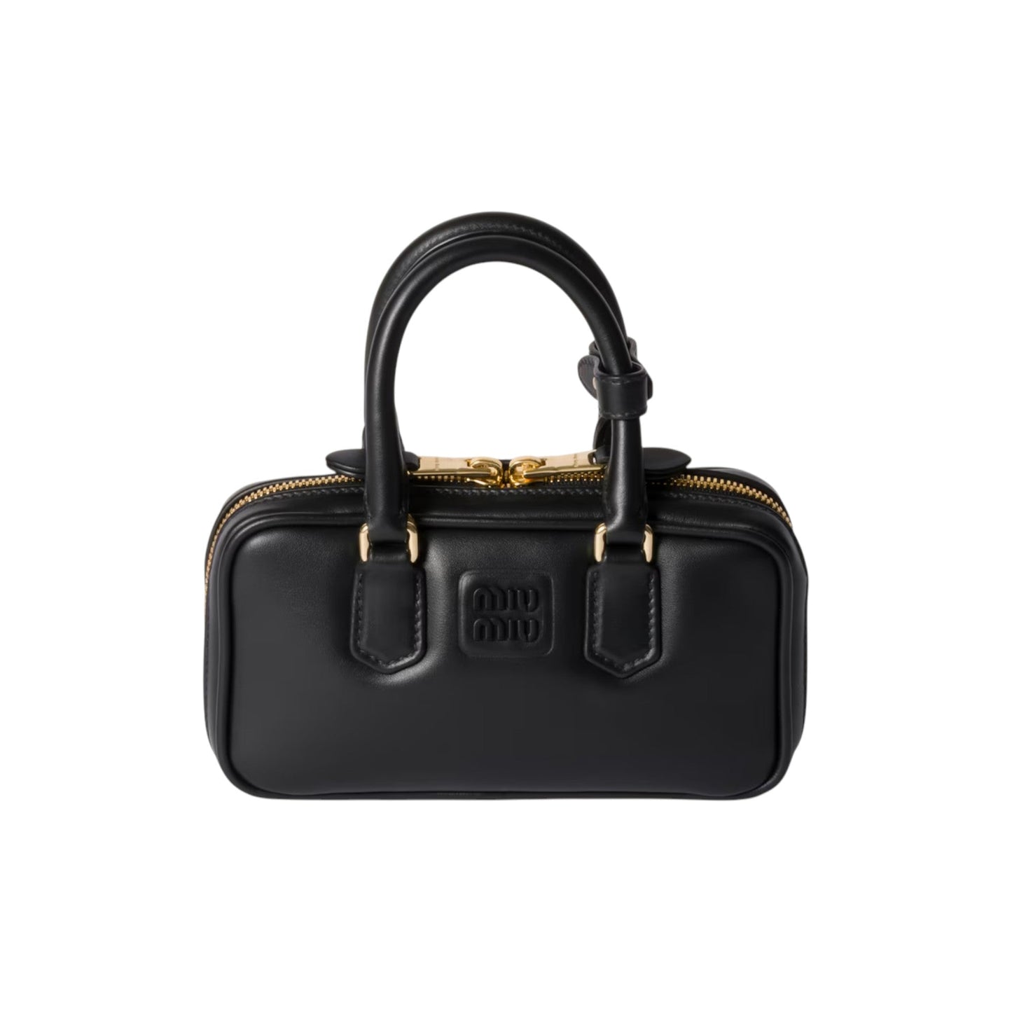 Arcadie black leather mini-bag