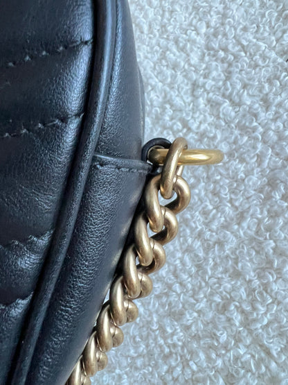Gucci GG Black Marmont Small Shoulder Bag (RRP £1440)