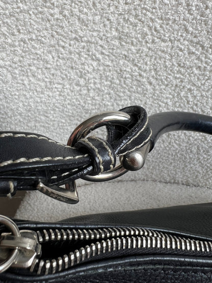 Prada Belted Zip Shoulder Bag Vitello Daino
