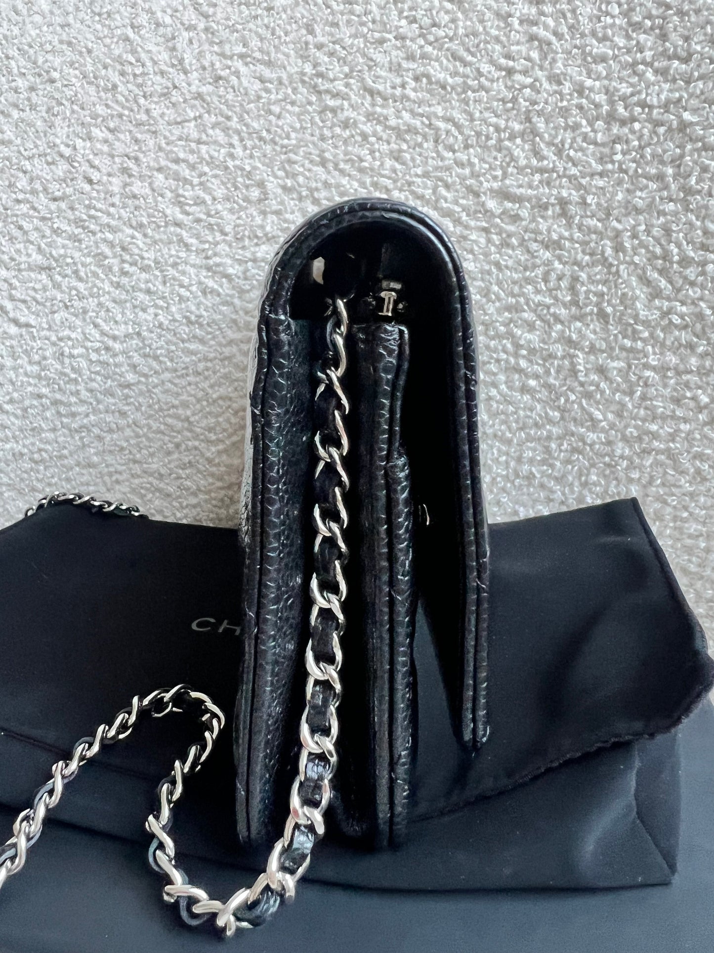 Chanel Black Caviar Wallet on Chain (RRP £2,930)