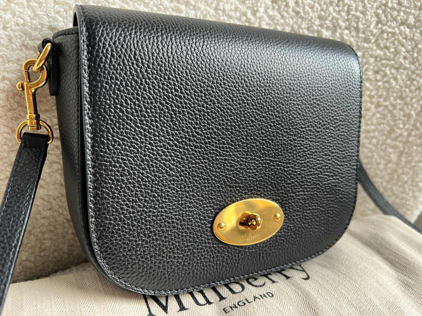 Mulberry Black Small Darley Satchel (RRP £595)