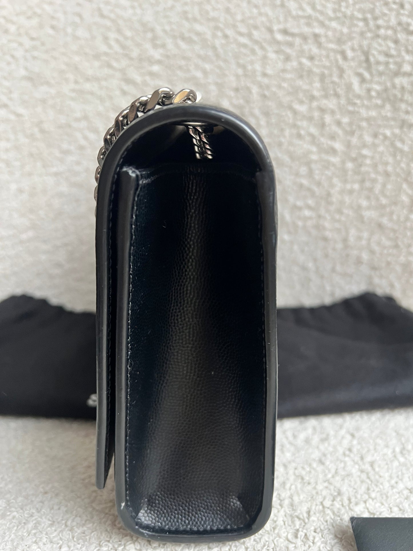 Yves Saint Laurent (YSL) Black Medium Kate with Silver Hardware (RRP £1730)