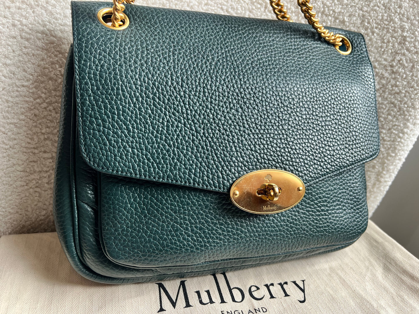 Mulberry Green Darley Shoulder Bag (RRP £1095)