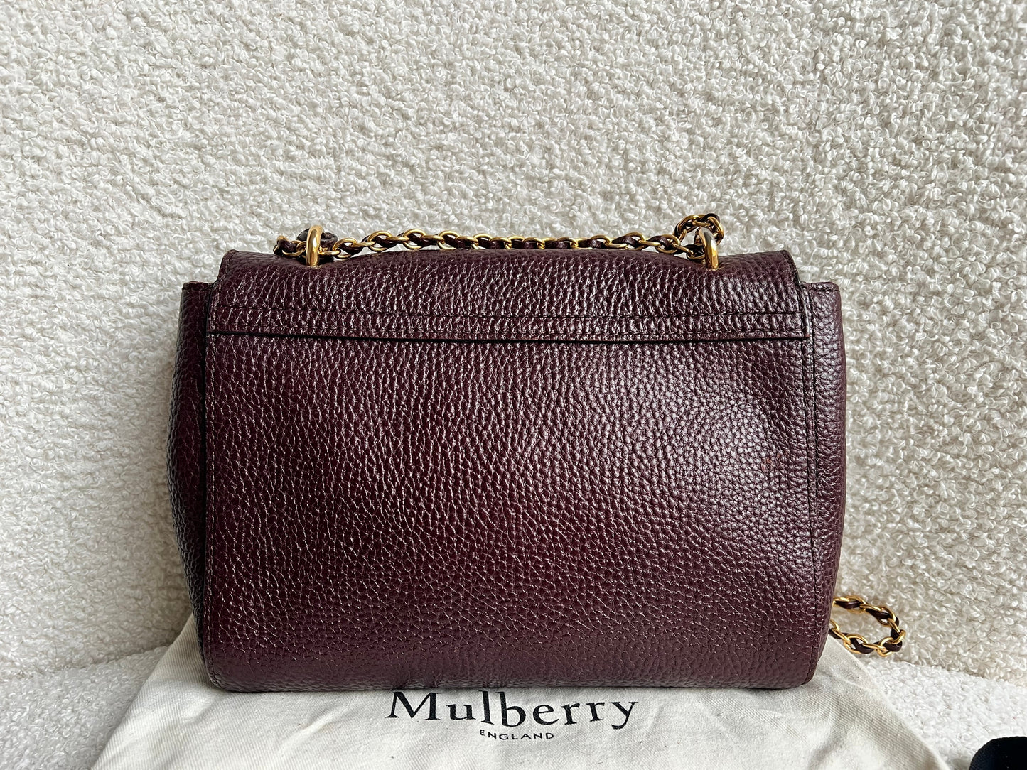 Mulberry Oxblood Regular Lily with Gold Hardware (RRP £895)