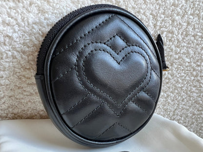 Gucci Black GG Marmont Coin Pouch (RRP £350)