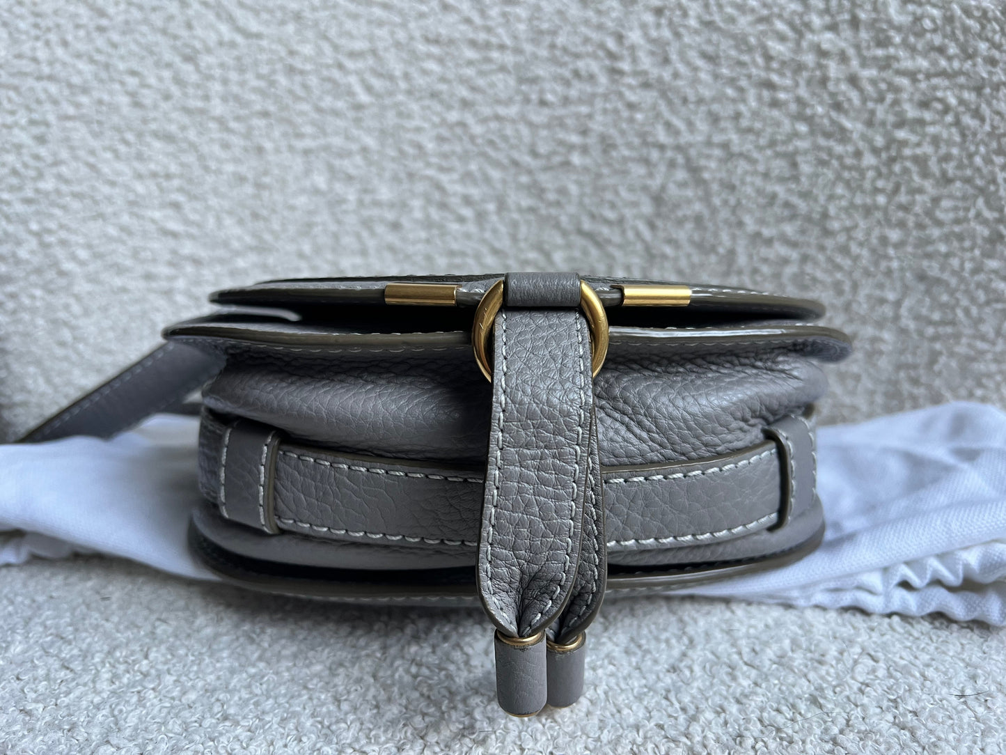 Chloe Small Cashmere Grey Marcie Saddle Bag (RRP £1050)