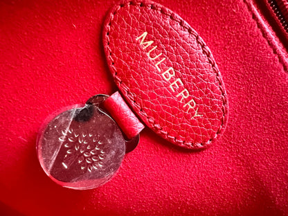 Mulberry Fiery Spritz Red Medium Lily with Gold Hardware (RRP £995)