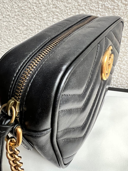 Gucci GG Black Marmont Mini Shoulder Bag (RRP £1,360)